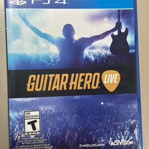 GREAT DEAL! Barely used GUITAR HERO LIVE for PS4 - Playstation game disc!